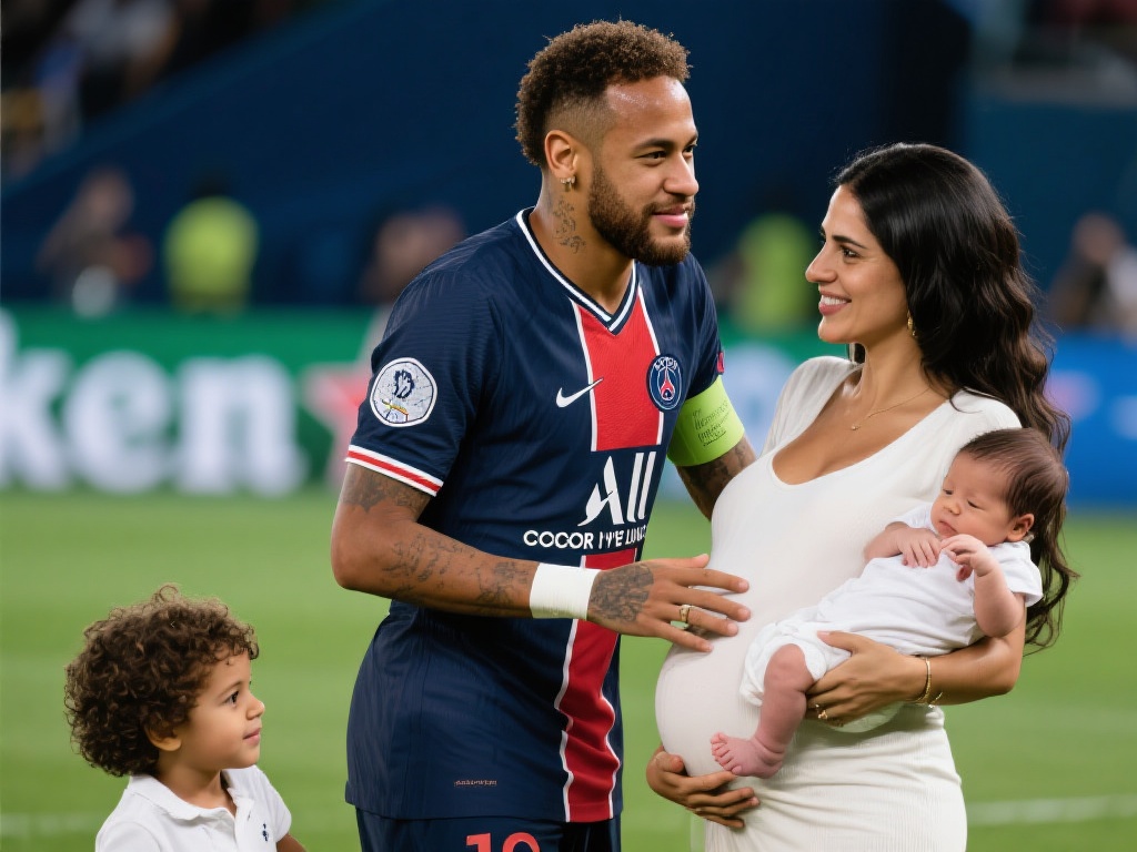 内马尔即将迎来第三个孩子,孕妈为巴西模特 作为世界足坛最炙手可热的球员之一,内马尔