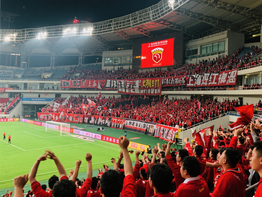中超球队主场魅力大揭秘 球迷狂欢热潮涌动 上海上港的主场——上海虹口足球场,从不让