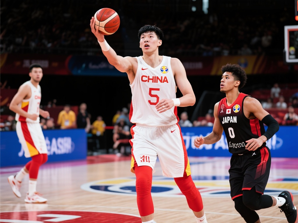 在亚洲赛场，中国队的周琦、日本队的八村塁